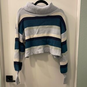 Blue striped sweater